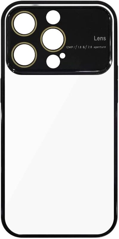 MARGOUN For iPhone 14 Pro Max Case Cover Luxury Mirror Effect Hard Case (iPhone 14 Pro Max, Black Border)